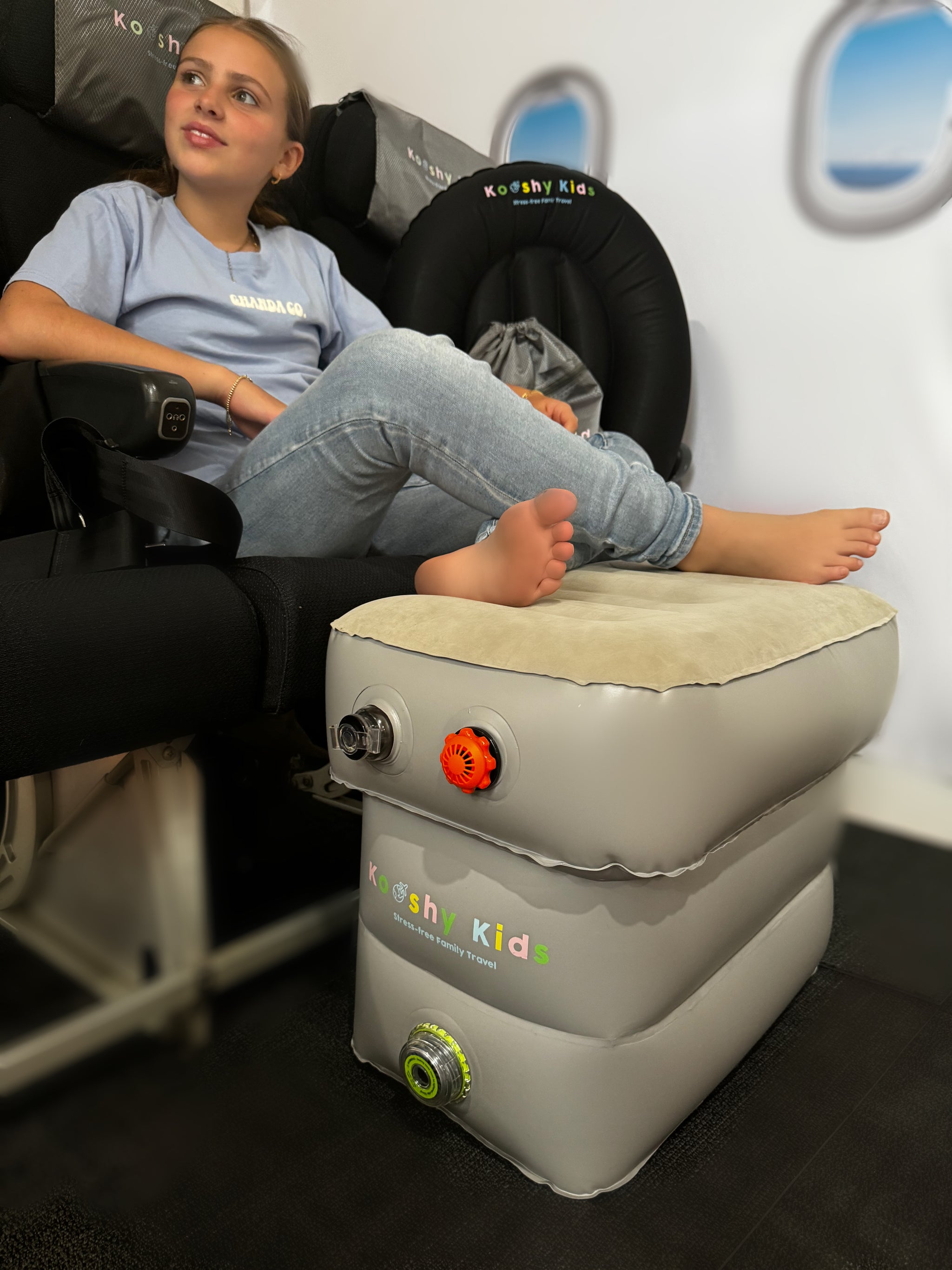 Self-Inflating Kooshy Kids Kooshion In-Flight Comfort