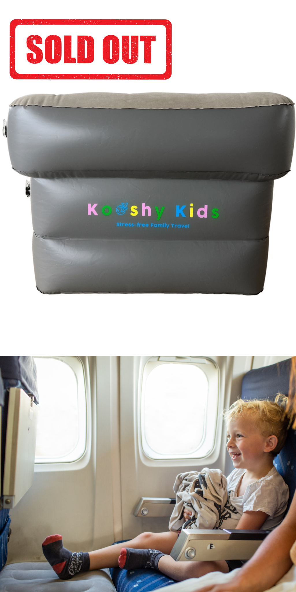 Kooshy Kids Inflatable Plane Plane Pal Fly Tot - Main Image