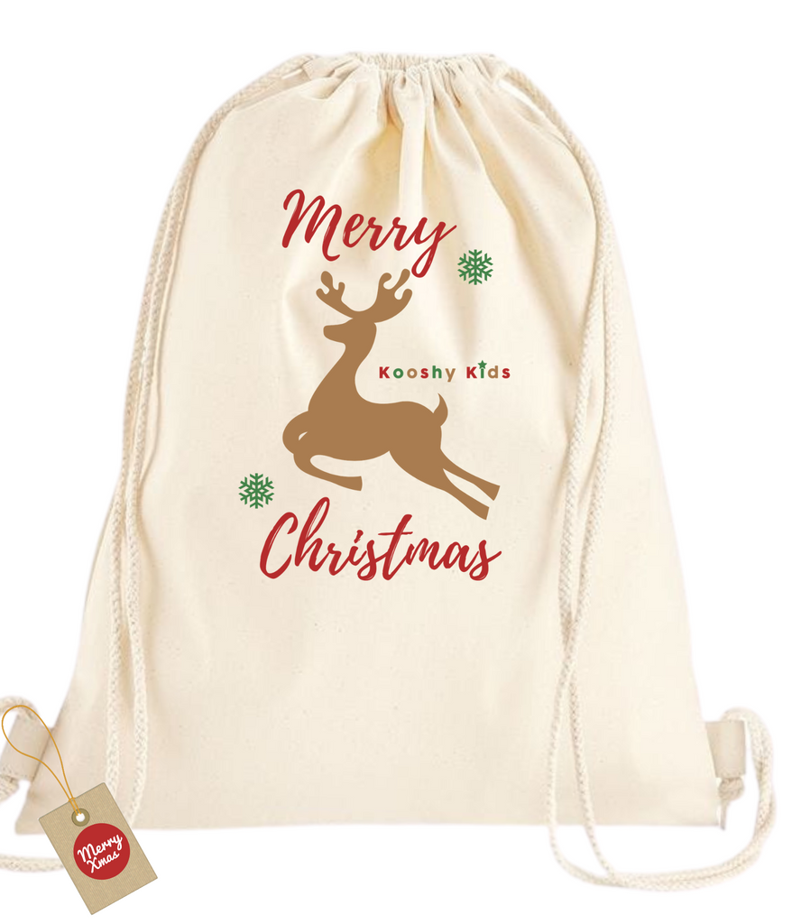 Kooshy Kids Christmas Santa sack canvas gifts