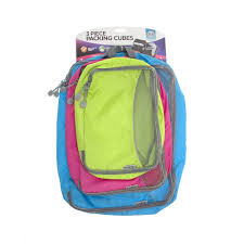 Packing Cubes - 3 Piece - Colourful - Kooshy Kids